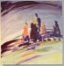 Roslyn Hartwig: "The Trek", Acrylic on canvas, 60 x 60cm